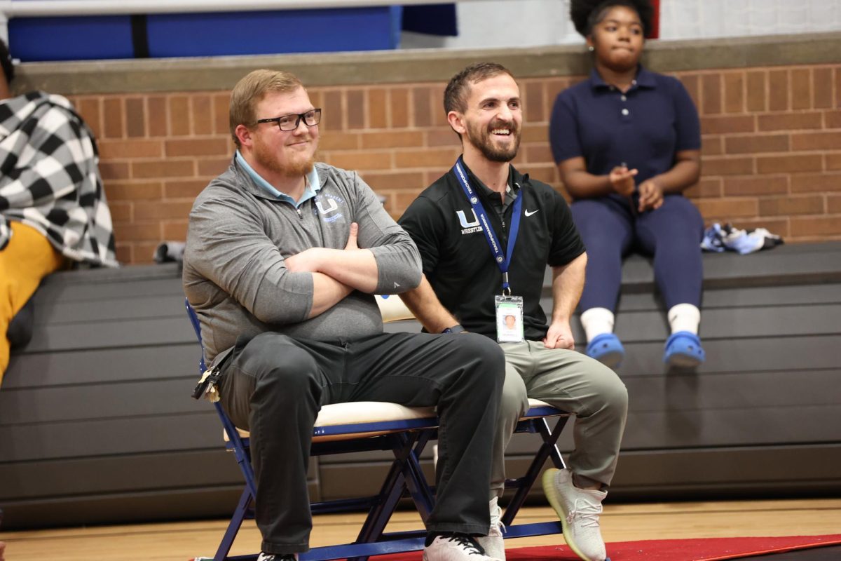 The UA wrestling program is led by Mr. Brendan Graff (left) and Mr. Jeremy Dorrell (right).