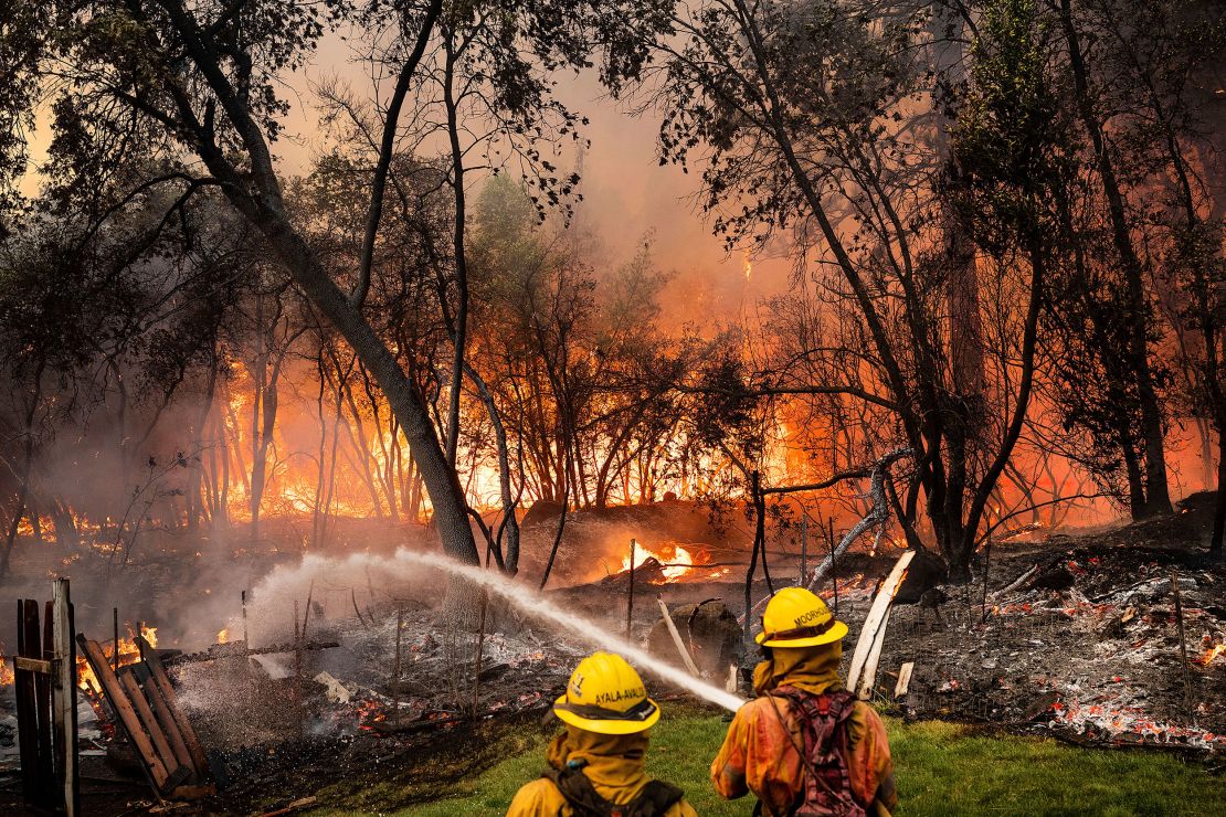 Firefighters worked tirelessly trying to bring the fires under control.