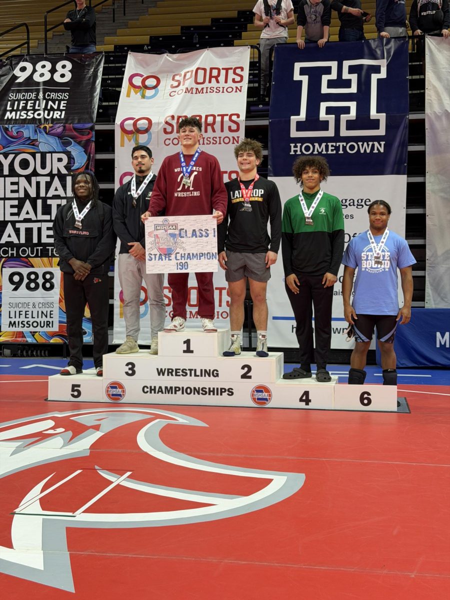 London Lona is the first boy state medalist in UA wrestling history. He came in sixth in his weight class.
