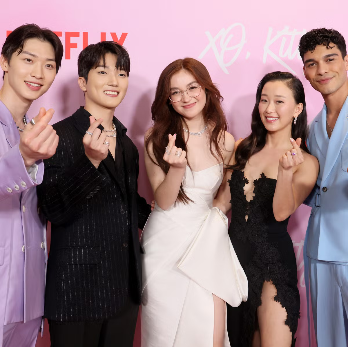 The main characters of "XO, Kitty" promoted the new season at the Netflix premiere.