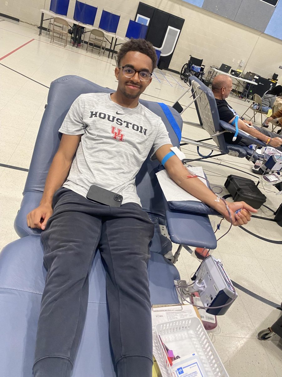 Cameron McFarlin donated his blood at UA’s blood drive. While UA used to host a blood drive annually, this was the first time in several years that a drive was hosted.